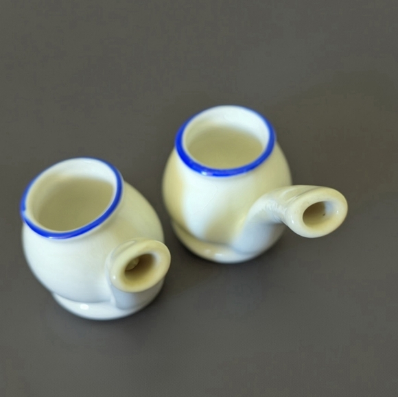 Vintage Weisenbach Schnapps Sipping Pipes | German Porcelain Set of 2 - Picture 6 of 9